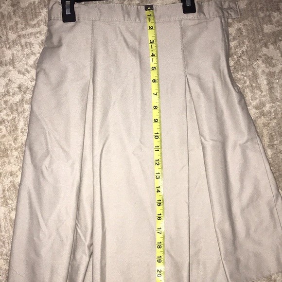 School Uniform Pleated Skirt Size 10 / Khaki - Picture 9 of 10